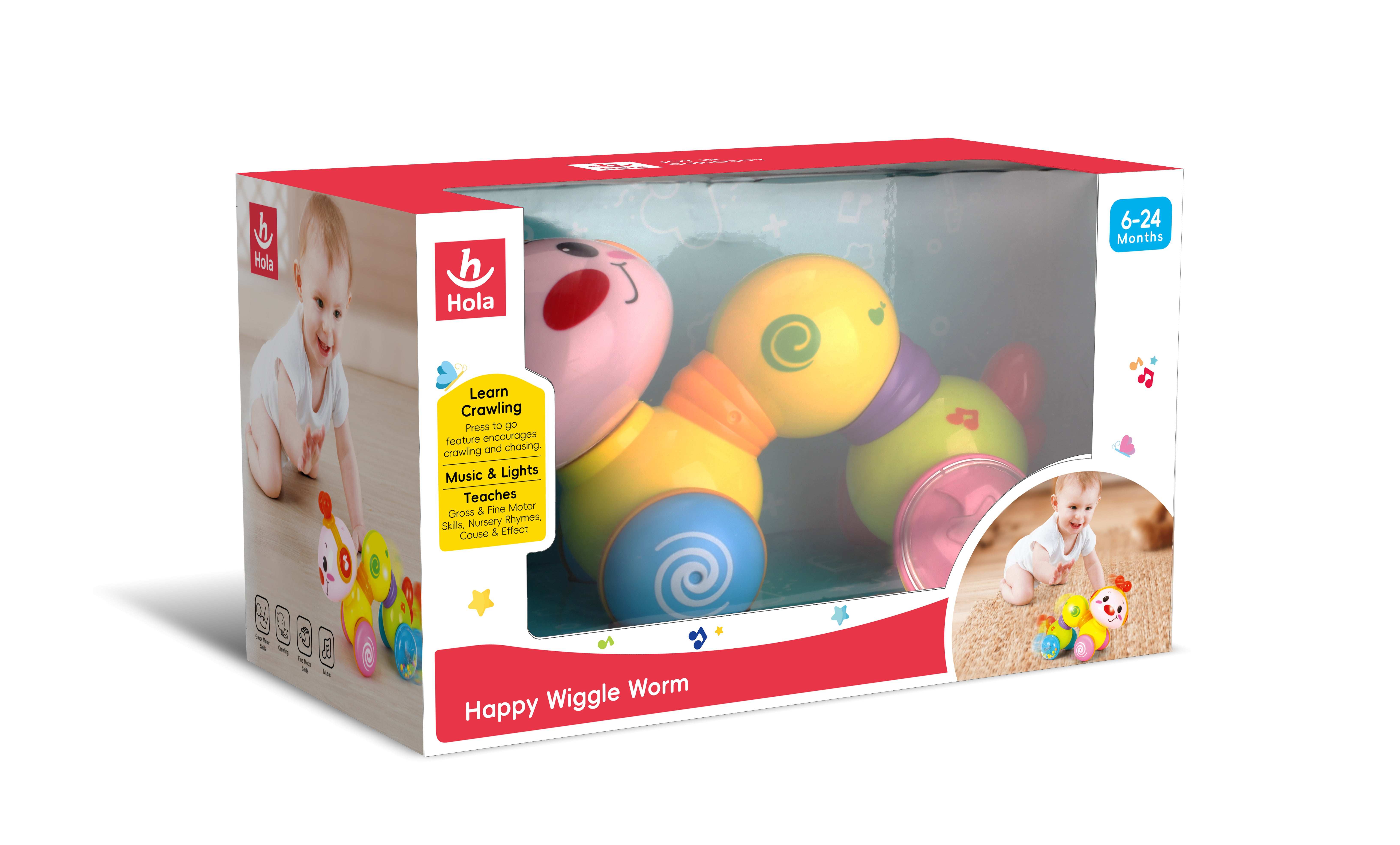 Happy Wiggle Worm with Music & Light Musical Toy with Lights for Kids in Kuwait